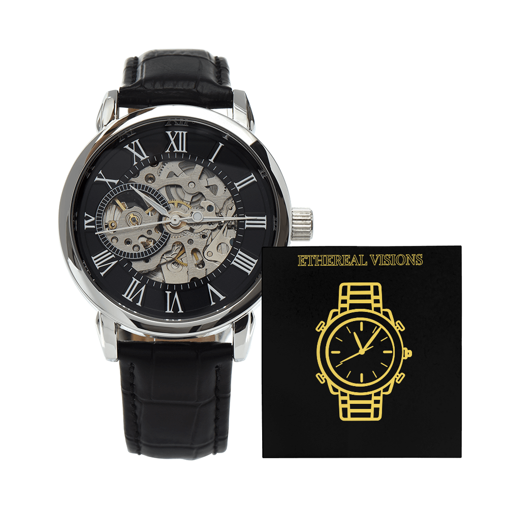 Ethereal Visions Men's Unique Skeleton Dial Openwork Watch